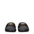 Versace Black Leather Slippers